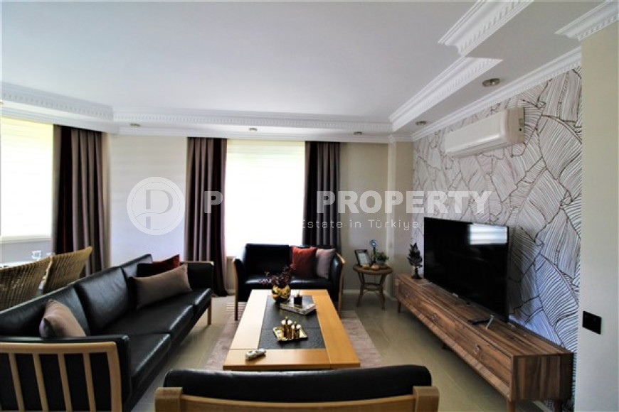 Furnished three-room apartment, 120m² in a comfortable residence in Cikcilli area, Alanya-id-1744-photo-2