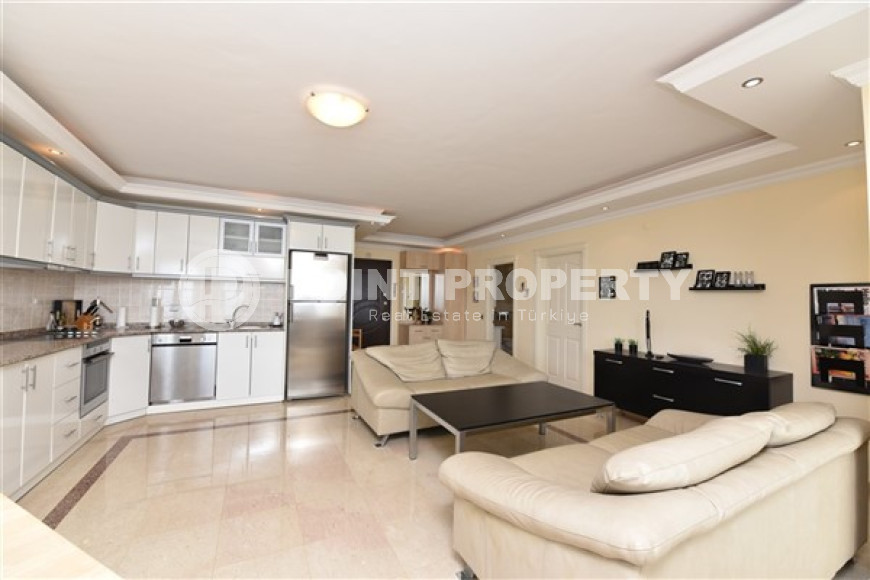 Трехкомнатная квартира, 100м², с видом на Аланийскую крепость в центре района Тосмур, Алания-id-1746-фото-6