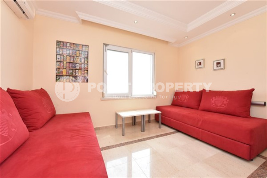 Трехкомнатная квартира, 100м², с видом на Аланийскую крепость в центре района Тосмур, Алания-id-1746-фото-14