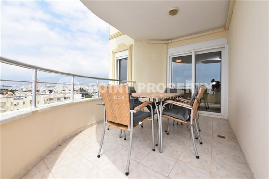 Трехкомнатная квартира, 100м², с видом на Аланийскую крепость в центре района Тосмур, Алания-id-1746-фото-18