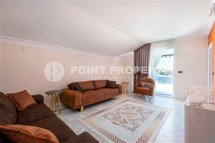 Furnished five-bedroom duplex penthouse, 250m², 450m from the sea in Oba, Alanya.-id-1750-photo-26