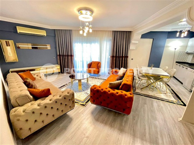 Ready to move in, three-room apartment, 90m², in an urban building in Oba, Alanya-id-1756-photo-5