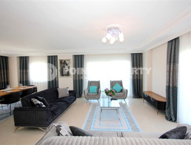 Трехкомнатная видовая двухуровневая квартира, 150м², в 50м от моря в районе Алании Демирташ-id-1757-фото-5