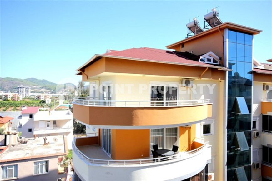 Трехкомнатная видовая двухуровневая квартира, 150м², в 50м от моря в районе Алании Демирташ-id-1757-фото-23