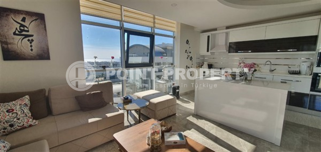 Three-room apartment, 120m², with sea and mountain views in a luxury complex in Cikcilli, Alanya-id-1761-photo-4