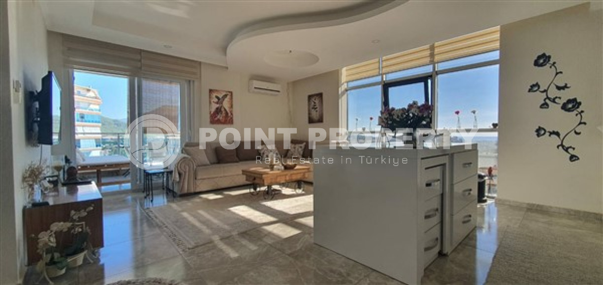 Three-room apartment, 120m², with sea and mountain views in a luxury complex in Cikcilli, Alanya-id-1761-photo-5