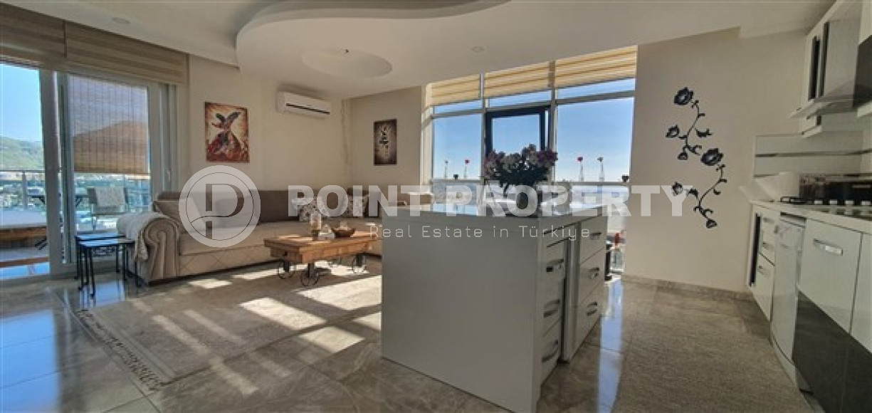 Three-room apartment, 120m², with sea and mountain views in a luxury complex in Cikcilli, Alanya-id-1761-photo-6