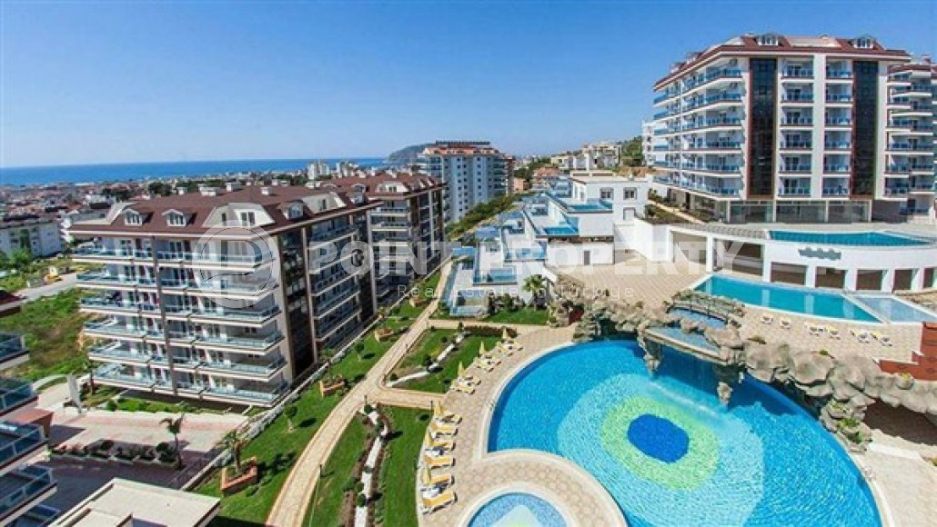 Three-room apartment, 120m², with sea and mountain views in a luxury complex in Cikcilli, Alanya-id-1761-photo-35