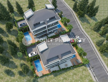 Элитный проект из четырех вилл 4+1, 274м², на этапе строительства в Каргыджаке, Алания с бассейном у каждого дома-id-1764-фото-4