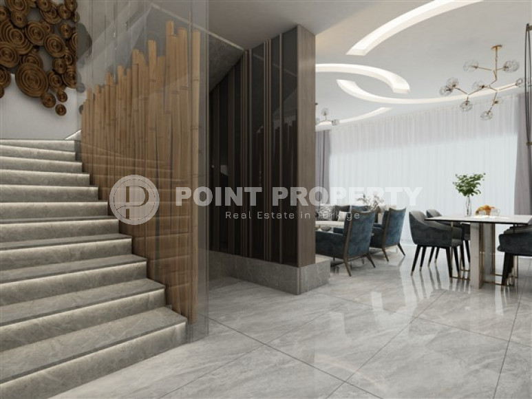 Элитный проект из четырех вилл 4+1, 274м², на этапе строительства в Каргыджаке, Алания с бассейном у каждого дома-id-1764-фото-9