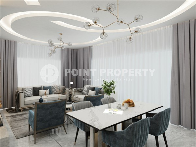 Элитный проект из четырех вилл 4+1, 274м², на этапе строительства в Каргыджаке, Алания с бассейном у каждого дома-id-1764-фото-11