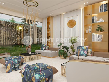 One-bedroom apartment, 54m², in a residence under construction in the Oba area, Alanya, 350m from the sea-id-1769-photo-5