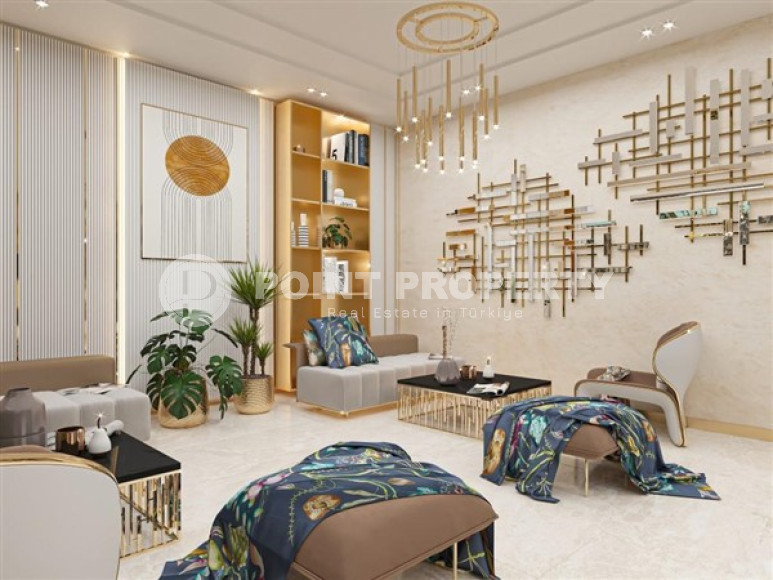 One-bedroom apartment, 54m², in a residence under construction in the Oba area, Alanya, 350m from the sea-id-1769-photo-6