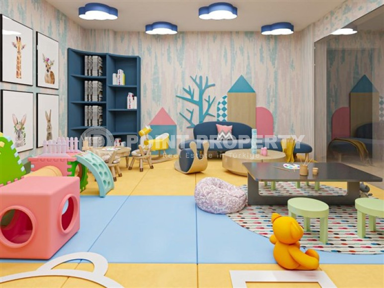 One-bedroom apartment, 54m², in a residence under construction in the Oba area, Alanya, 350m from the sea-id-1769-photo-7