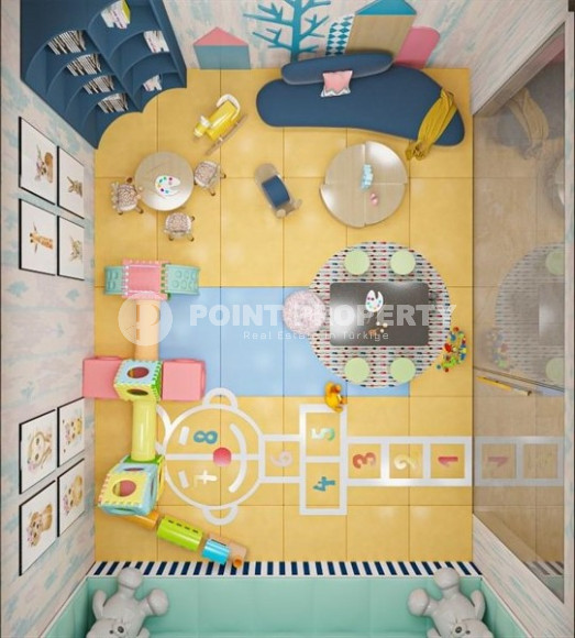 One-bedroom apartment, 54m², in a residence under construction in the Oba area, Alanya, 350m from the sea-id-1769-photo-9