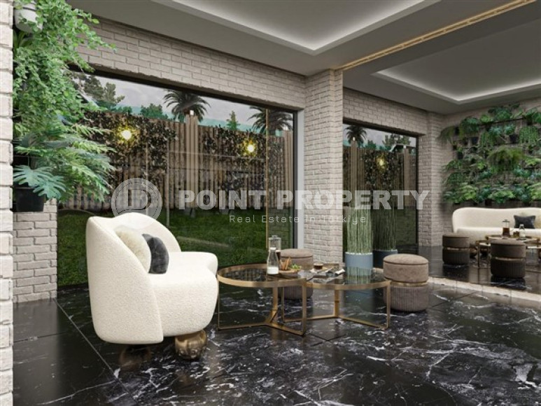 One-bedroom apartment, 54m², in a residence under construction in the Oba area, Alanya, 350m from the sea-id-1769-photo-13