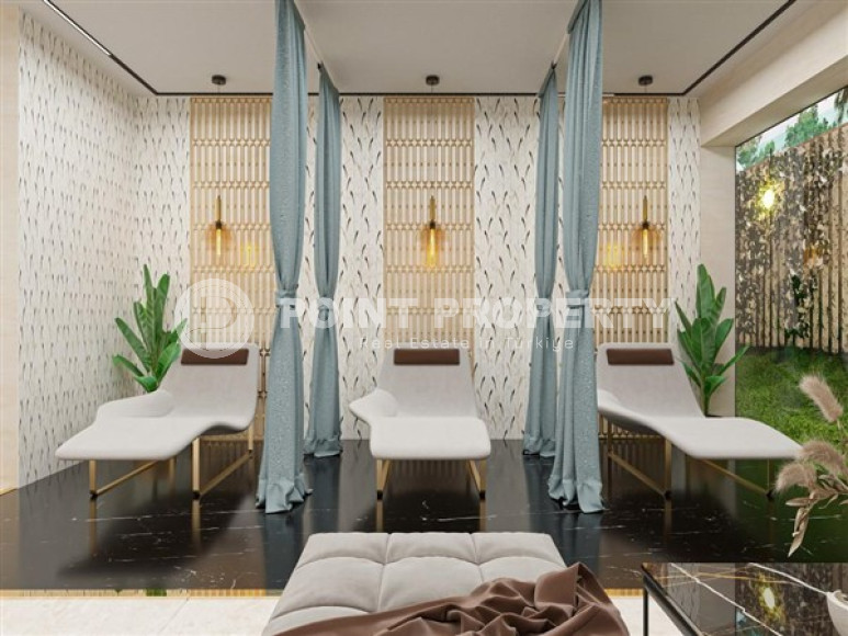 One-bedroom apartment, 54m², in a residence under construction in the Oba area, Alanya, 350m from the sea-id-1769-photo-15