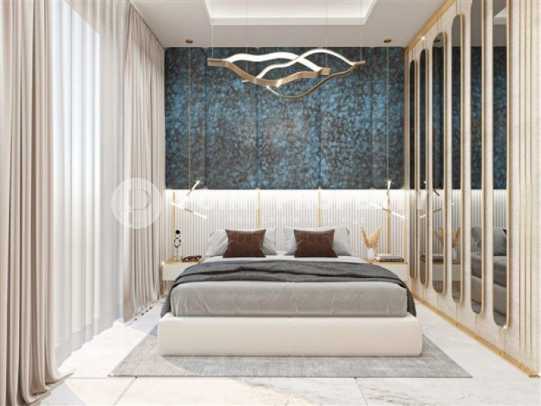 One-bedroom apartment, 54m², in a residence under construction in the Oba area, Alanya, 350m from the sea-id-1769-photo-19