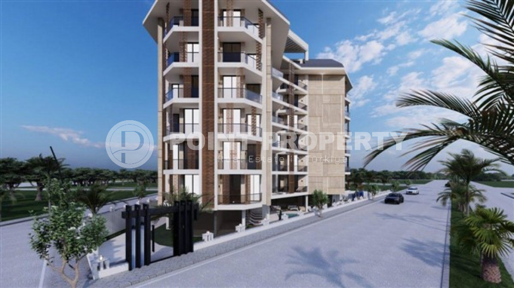 One-bedroom apartment, 54m², in a residence under construction in the Oba area, Alanya, 350m from the sea-id-1769-photo-24