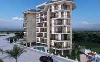 One-bedroom apartment, 54m², in a residence under construction in the Oba area, Alanya, 350m from the sea-id-1769-photo-25