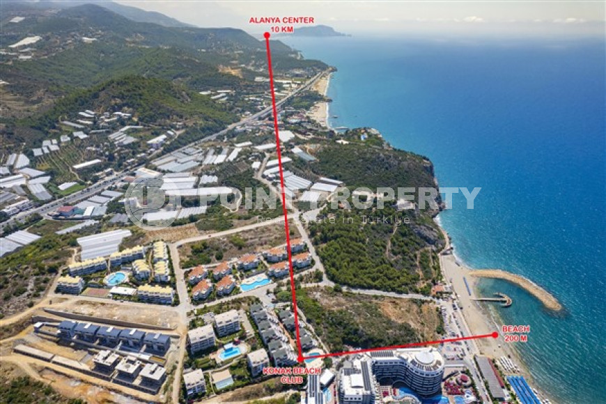 Элегантная трехкомнатная квартира, 120м² в комфортабельной резиденции в районе Алании Конаклы, в 300м от моря-id-1774-фото-5