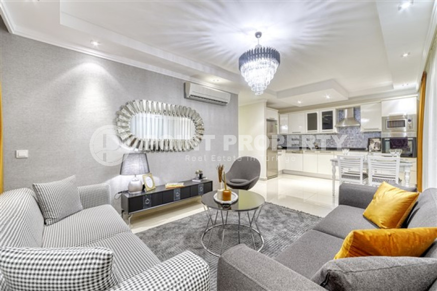 Элегантная трехкомнатная квартира, 120м² в комфортабельной резиденции в районе Алании Конаклы, в 300м от моря-id-1774-фото-7