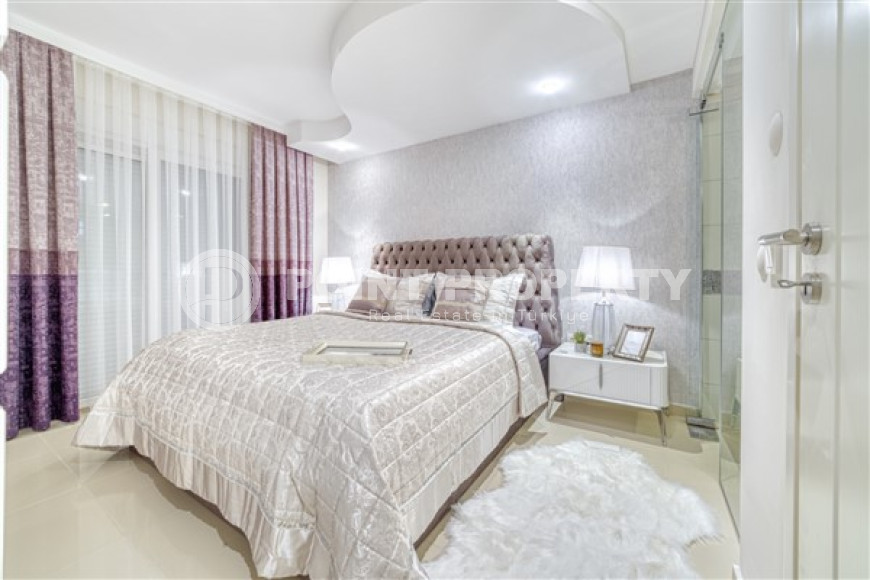 Элегантная трехкомнатная квартира, 120м² в комфортабельной резиденции в районе Алании Конаклы, в 300м от моря-id-1774-фото-24