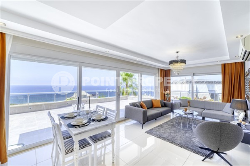 Элегантная трехкомнатная квартира, 120м² в комфортабельной резиденции в районе Алании Конаклы, в 300м от моря-id-1774-фото-28