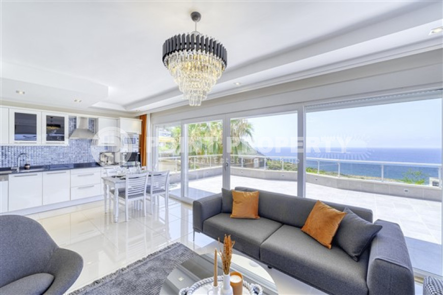 Элегантная трехкомнатная квартира, 120м² в комфортабельной резиденции в районе Алании Конаклы, в 300м от моря-id-1774-фото-29