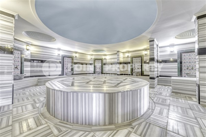 Элегантная трехкомнатная квартира, 120м² в комфортабельной резиденции в районе Алании Конаклы, в 300м от моря-id-1774-фото-35