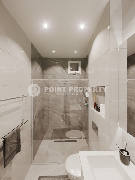 New project with apartments from 50 to 135 m2 just 100 m from the Mediterranean Sea in the Kestel area.-id-1110-photo-10