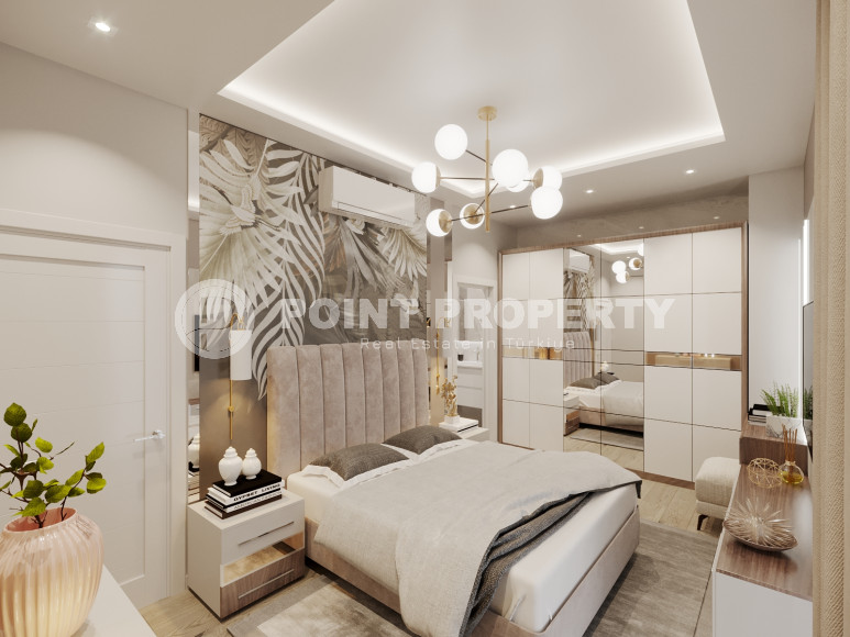 New project with apartments from 50 to 135 m2 just 100 m from the Mediterranean Sea in the Kestel area.-id-1110-photo-12