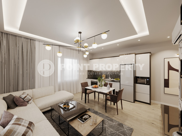 New project with apartments from 50 to 135 m2 just 100 m from the Mediterranean Sea in the Kestel area.-id-1110-photo-17
