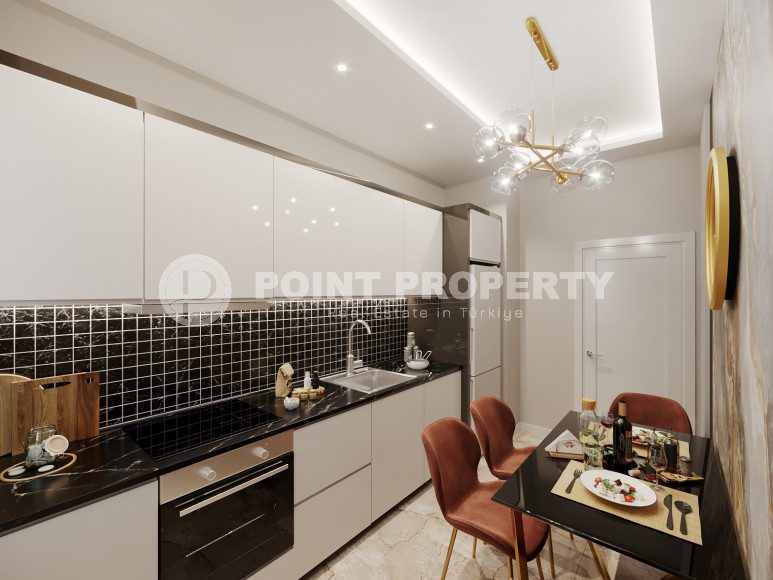 New project with apartments from 50 to 135 m2 just 100 m from the Mediterranean Sea in the Kestel area.-id-1110-photo-21