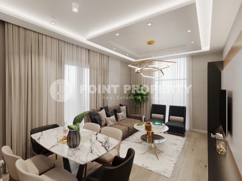 New project with apartments from 50 to 135 m2 just 100 m from the Mediterranean Sea in the Kestel area.-id-1110-photo-26