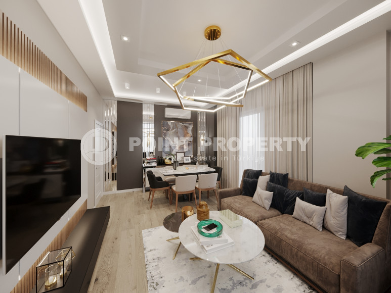New project with apartments from 50 to 135 m2 just 100 m from the Mediterranean Sea in the Kestel area.-id-1110-photo-28