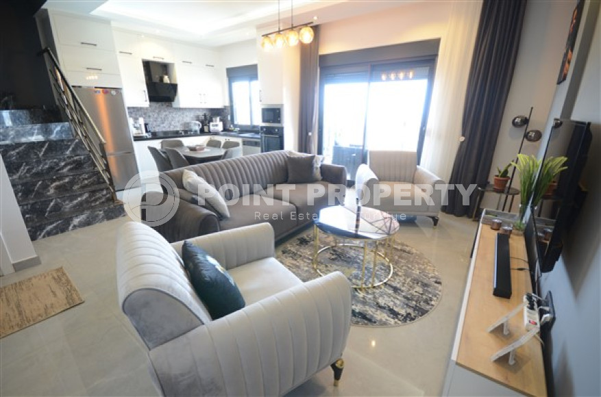 Новый видовой дуплекс 2+1, 105м², в комплексе премиум класса в Каргыджаке, Алания-id-1794-фото-2