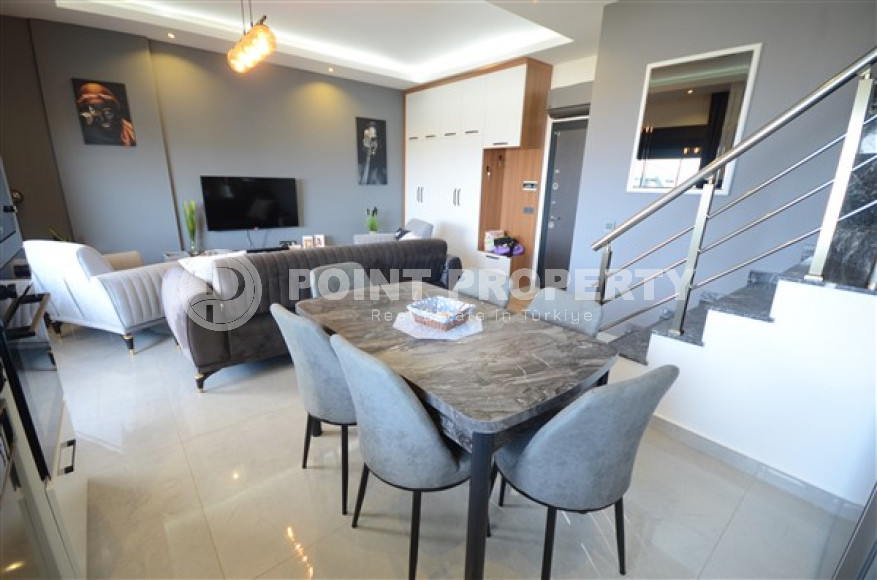 Новый видовой дуплекс 2+1, 105м², в комплексе премиум класса в Каргыджаке, Алания-id-1794-фото-5