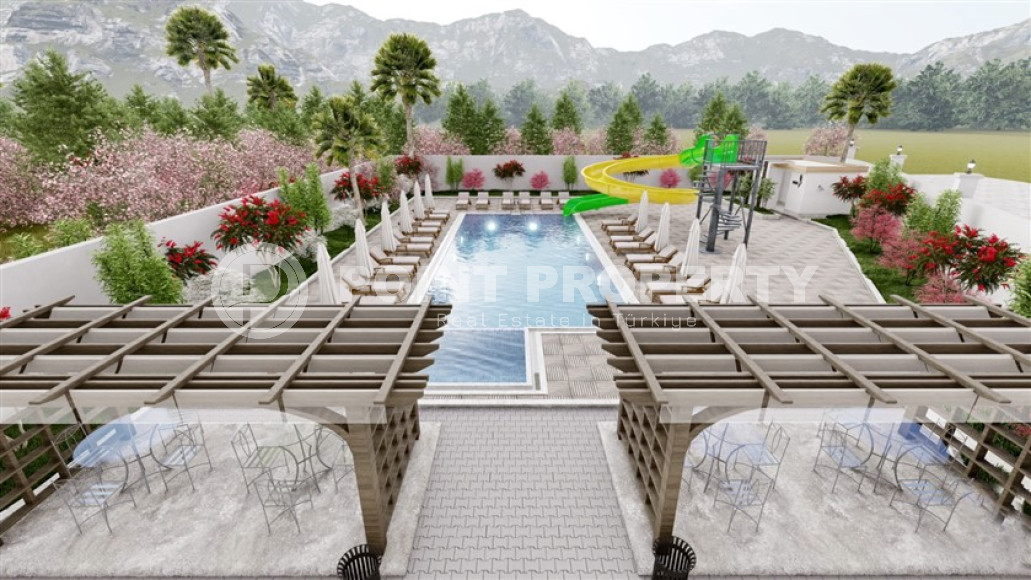 Апартаменты 1+1 и дуплексы 3+1 в комплексе на завершающем этапе строительства в Демирташе, есть собственный пляж-id-1796-фото-15