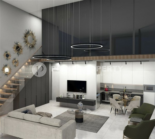 Двухкомнатная квартира, 58м², в новой резиденции с хорошей инфраструктурой на этапе строительства с отличным расположением – 150 метров от пляжа Клеопатры, Алания, центр-id-1797-фото-2