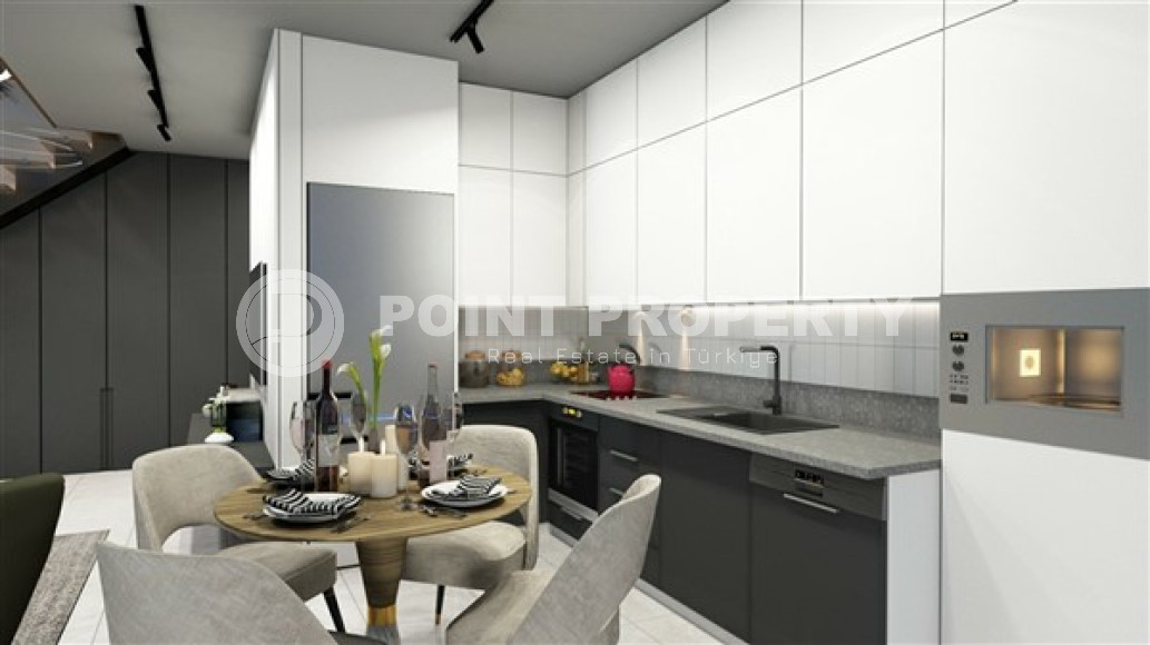 Двухкомнатная квартира, 58м², в новой резиденции с хорошей инфраструктурой на этапе строительства с отличным расположением – 150 метров от пляжа Клеопатры, Алания, центр-id-1797-фото-3