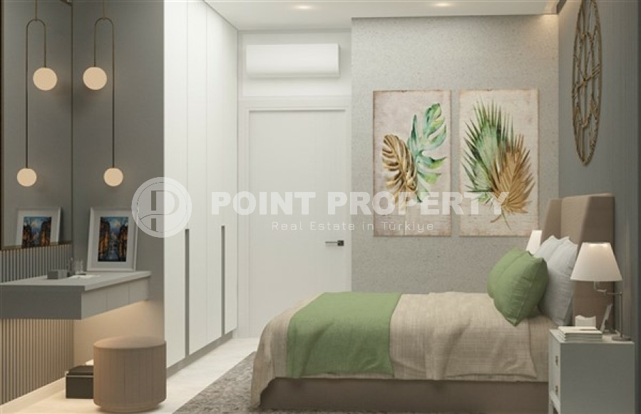 Двухкомнатная квартира, 58м², в новой резиденции с хорошей инфраструктурой на этапе строительства с отличным расположением – 150 метров от пляжа Клеопатры, Алания, центр-id-1797-фото-6