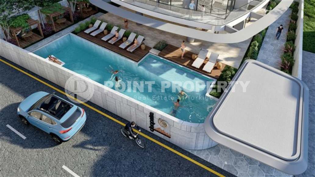 Двухкомнатная квартира, 58м², в новой резиденции с хорошей инфраструктурой на этапе строительства с отличным расположением – 150 метров от пляжа Клеопатры, Алания, центр-id-1797-фото-11