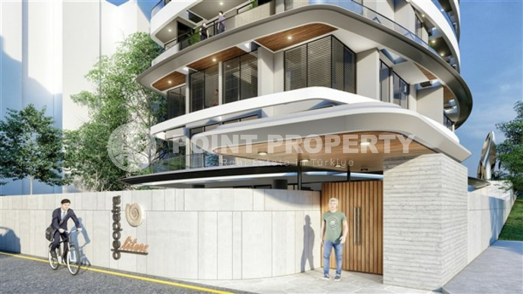 Двухкомнатная квартира, 58м², в новой резиденции с хорошей инфраструктурой на этапе строительства с отличным расположением – 150 метров от пляжа Клеопатры, Алания, центр-id-1797-фото-14