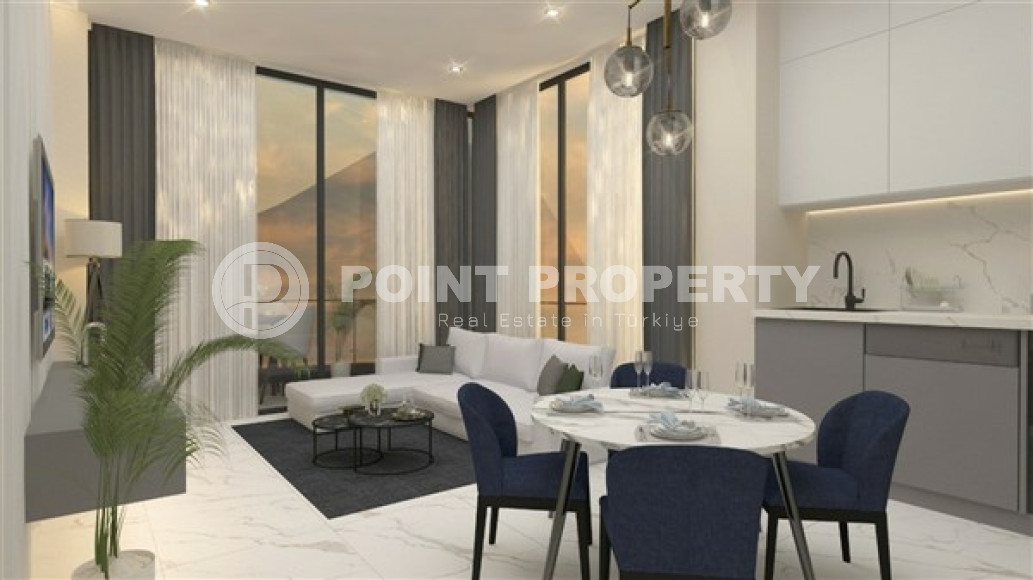 Двухкомнатная квартира, 58м², в новой резиденции с хорошей инфраструктурой на этапе строительства с отличным расположением – 150 метров от пляжа Клеопатры, Алания, центр-id-1797-фото-19