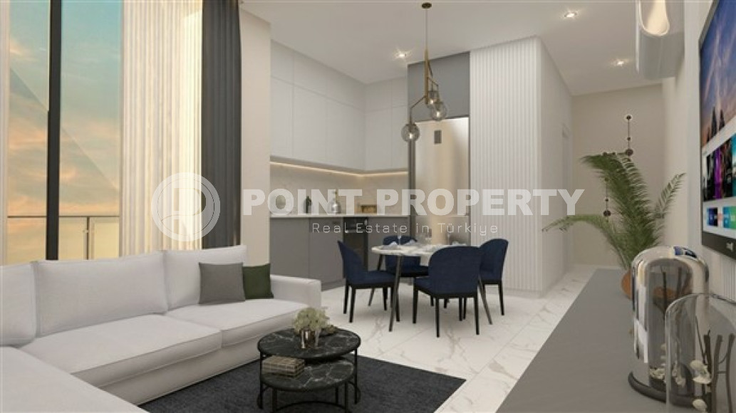 Двухкомнатная квартира, 58м², в новой резиденции с хорошей инфраструктурой на этапе строительства с отличным расположением – 150 метров от пляжа Клеопатры, Алания, центр-id-1797-фото-20