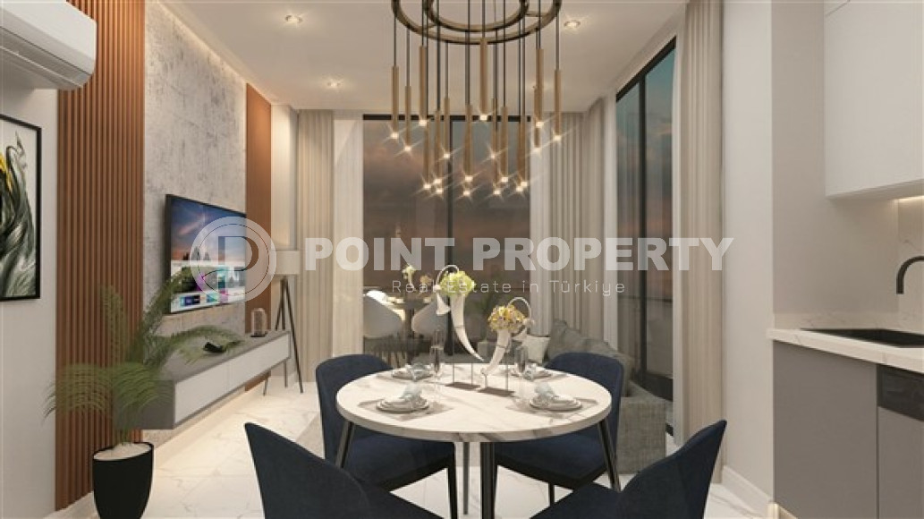 Двухкомнатная квартира, 58м², в новой резиденции с хорошей инфраструктурой на этапе строительства с отличным расположением – 150 метров от пляжа Клеопатры, Алания, центр-id-1797-фото-21