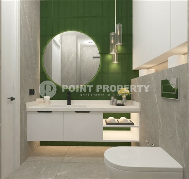 Двухкомнатная квартира, 58м², в новой резиденции с хорошей инфраструктурой на этапе строительства с отличным расположением – 150 метров от пляжа Клеопатры, Алания, центр-id-1797-фото-23