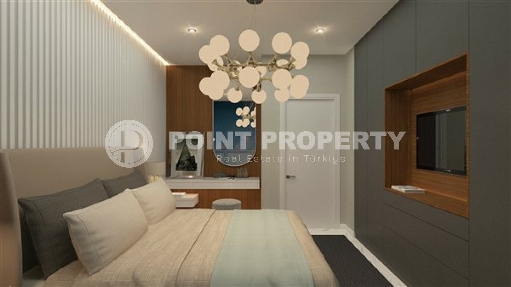Двухкомнатная квартира, 58м², в новой резиденции с хорошей инфраструктурой на этапе строительства с отличным расположением – 150 метров от пляжа Клеопатры, Алания, центр-id-1797-фото-25