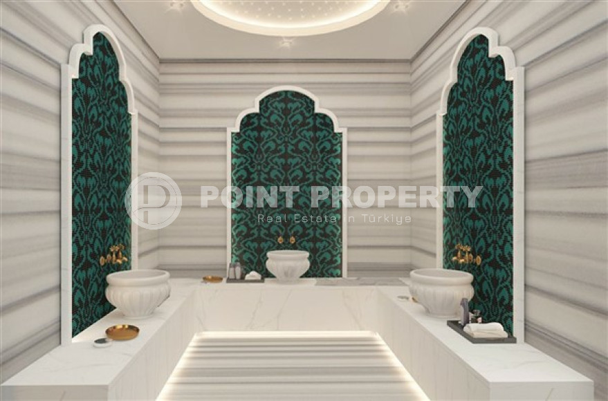 Двухкомнатная квартира, 58м², в новой резиденции с хорошей инфраструктурой на этапе строительства с отличным расположением – 150 метров от пляжа Клеопатры, Алания, центр-id-1797-фото-32